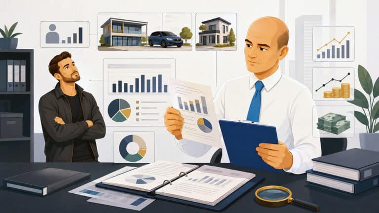 Decision-maker reviews financial records and assets for a Reason 8A child support assessment