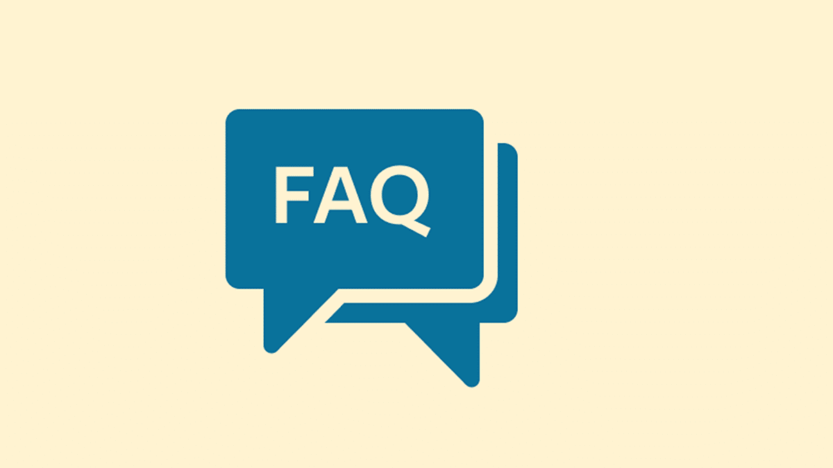 FAQ speech bubbles