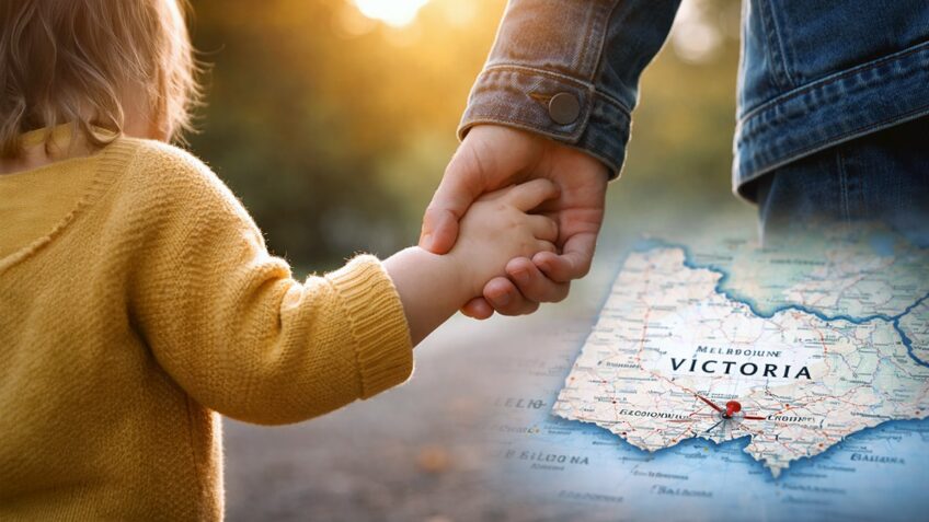 Parent and child in Victoria, Australia